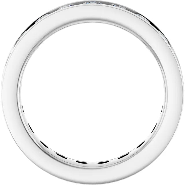 Eternity Ring Round Shape Natural Diamonds Chanal