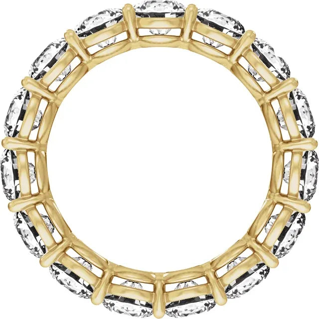 Eternity Ring Round Shape Natural Diamonds