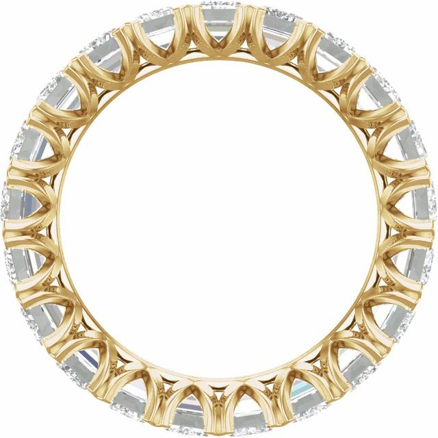 ETERNITY RING Emerald Shape Natural Diamonds