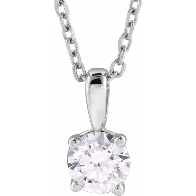 Round Pendant with Natural Diamond