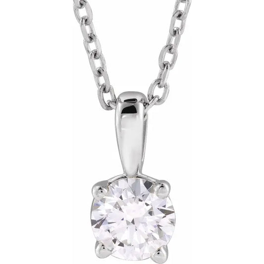 Round Pendant with Natural Diamond