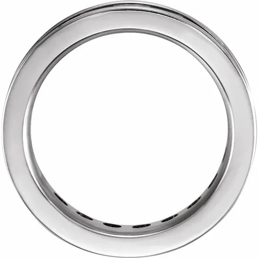 Eternity Ring Princess cut Natural Diamonds