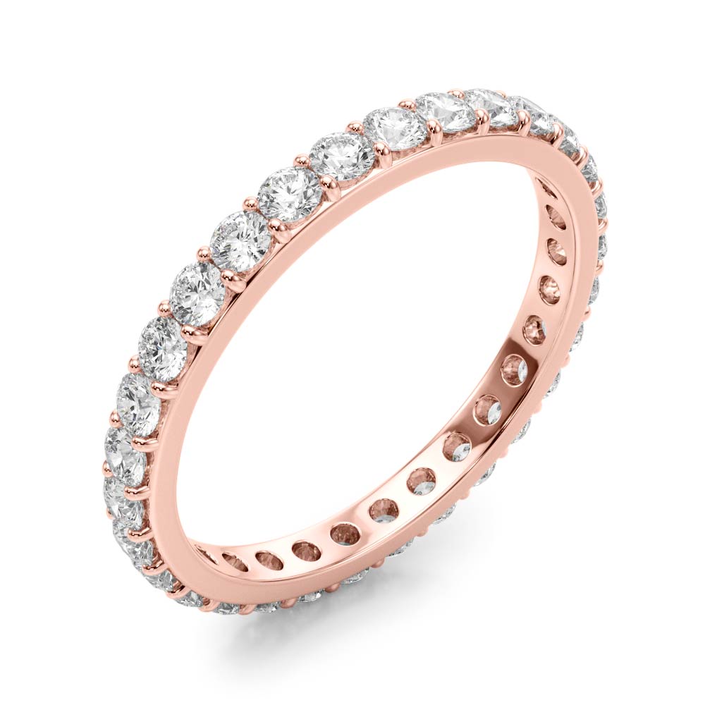 ETERNITY RING WITH ROUND SHAPE NATURAL DIAMONDS