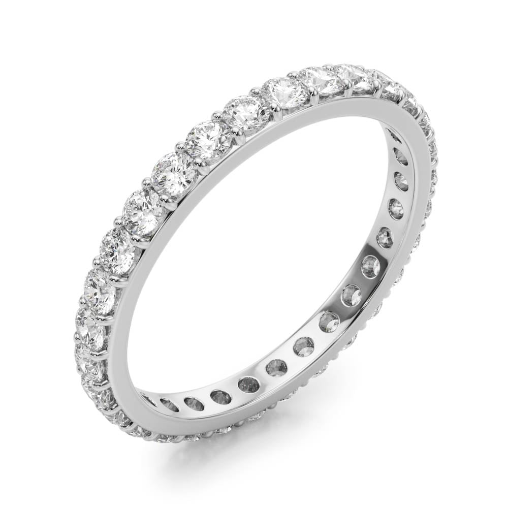 ETERNITY RING WITH ROUND SHAPE NATURAL DIAMONDS