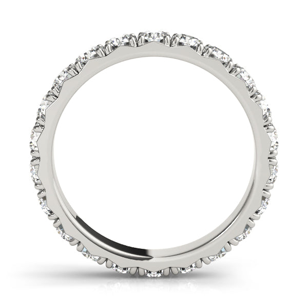 ETERNITY RING WITH ROUND SHAPE NATURAL DIAMONDS FRENCH PAVE